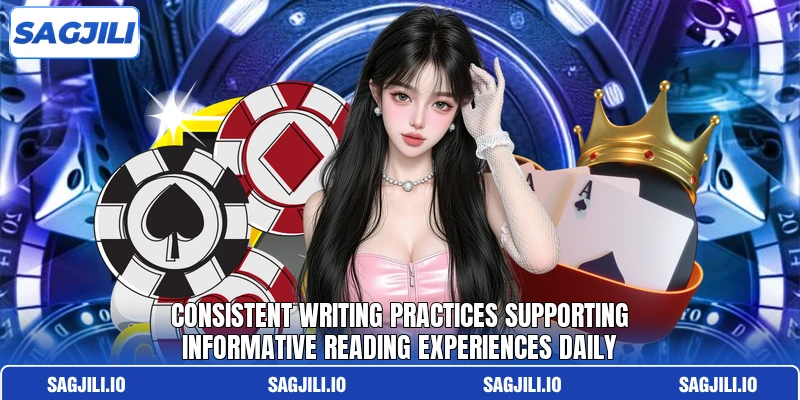Consistent writing practices supporting informative reading experiences daily Consistent writing practices supporting informative reading experiences daily