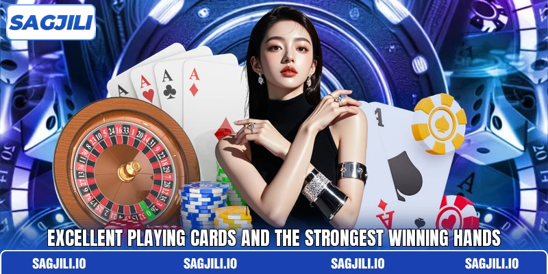Excellent playing cards and the strongest winning hands Excellent playing cards and the strongest winning hands