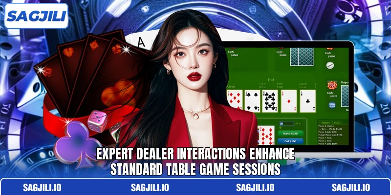 Expert dealer interactions enhance standard table game sessions Expert dealer interactions enhance standard table game sessions