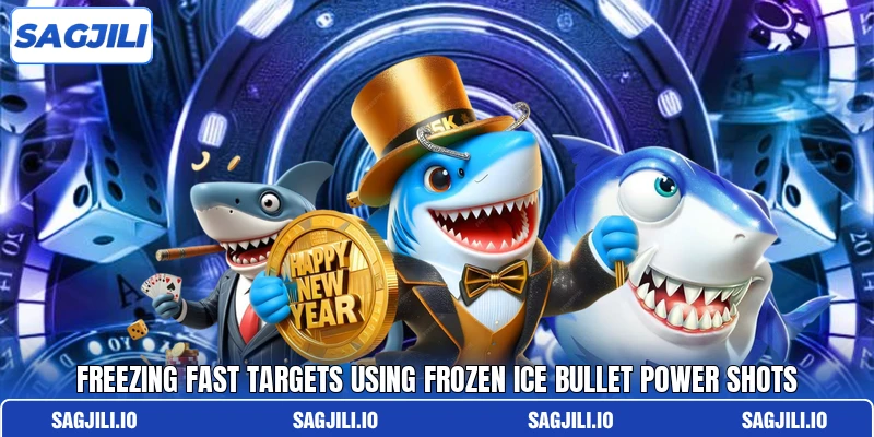 Freezing fast targets using frozen ice bullet power shots Freezing fast targets using frozen ice bullet power shots