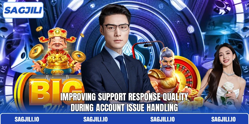 Improving support response quality during account issue handling