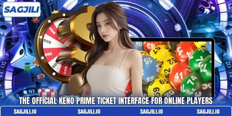 The official Keno Prime ticket interface for online players The official Keno Prime ticket interface for online players