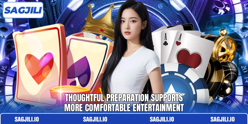 Thoughtful preparation supports more comfortable entertainment Thoughtful preparation supports more comfortable entertainment