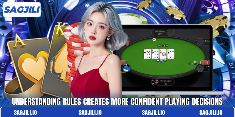 Understanding rules creates more confident playing decisions Understanding rules creates more confident playing decisions
